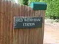 "Old Withyham Station" board