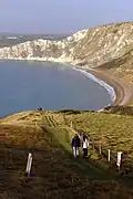 Worbarrow Bay from Gold Down