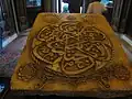 A stone Safavid sculpture, decorated with attributes of God: … ya hannan, ya mannan / O merciful, O generous…