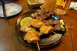 Assorted yakitori