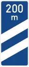 Sign 450-51 Exit countdown marker (Autobahn, 200m before exit)
