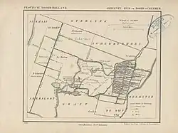 an old-looking map of the area