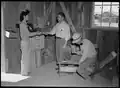 The first customer to use the post office.