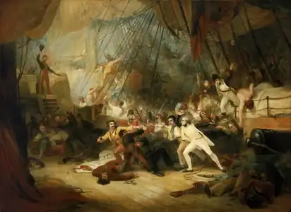 Nelson Boarding the San Josef, 1829
