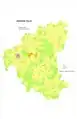 Arasikere Taluk Map about Fluoride content in DWS